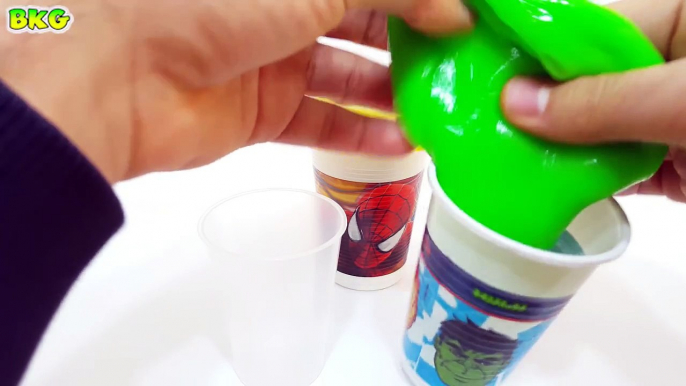 Slime Clay Surprise Spiderman Iron Man Hulk Cups SpongeBob SquarePants MLP Hello Kitty BAT