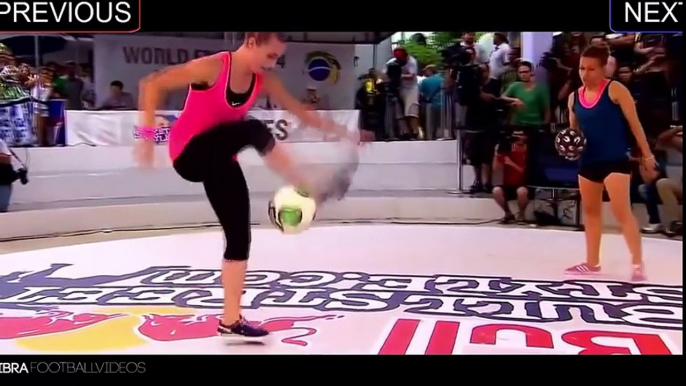 Amazing Female Freestyle Football Skills 2016