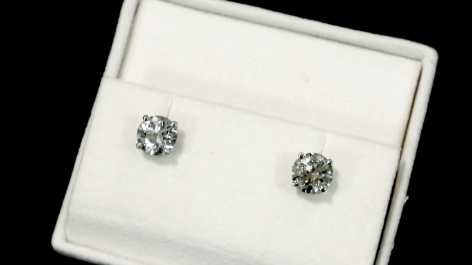 Large Diamond Stud Earrings