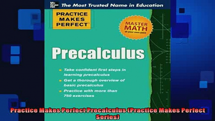 Free PDF Downlaod  Practice Makes Perfect Precalculus Practice Makes Perfect Series  FREE BOOOK ONLINE