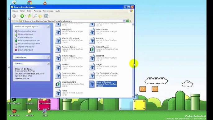 HC jou tutoriais - Como Instalar Fontes 2016 (Letras) no PC windows XP e windows  7
