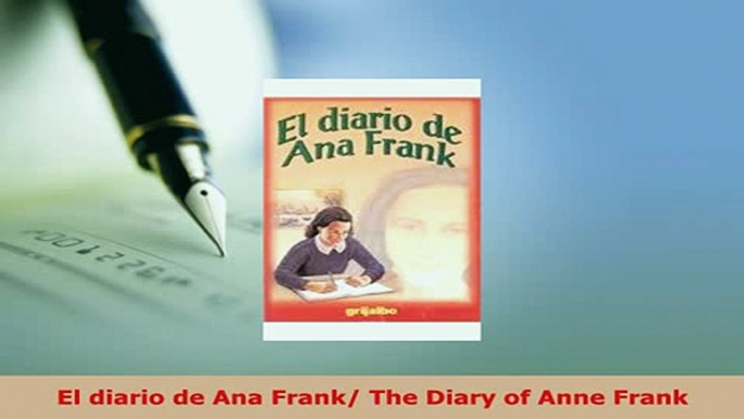 PDF  El diario de Ana Frank The Diary of Anne Frank Download Online