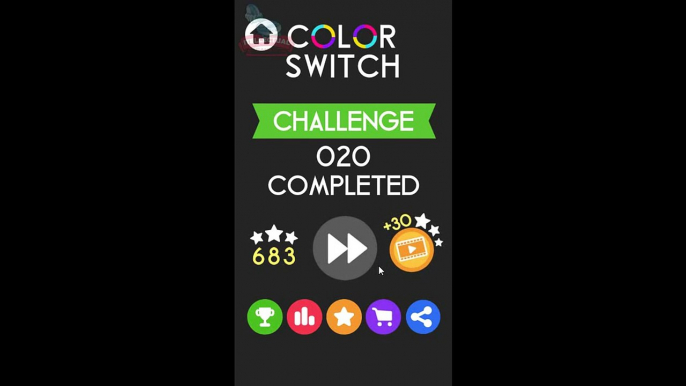 Color Switch Level 20 to 26 - GamePlay