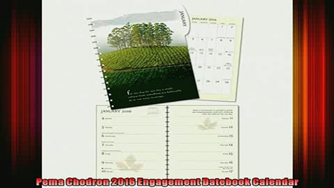 Read  Pema Chodron 2016 Engagement Datebook Calendar  Full EBook