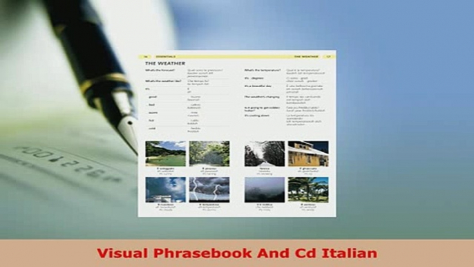 PDF  Visual Phrasebook And Cd Italian Read Online