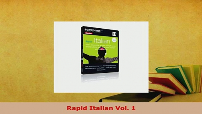 PDF  Rapid Italian Vol 1 Download Full Ebook