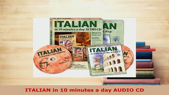 PDF  ITALIAN in 10 minutes a day AUDIO CD Download Online