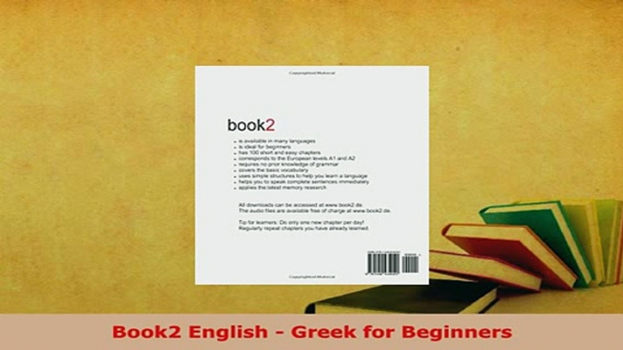 PDF  Book2 English  Greek for Beginners Download Online