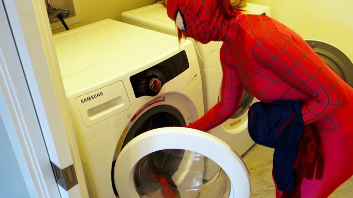 Spiderman & Pink Spidergirl vs Spider In The House! Funny Superhero Movie In Real Life  )