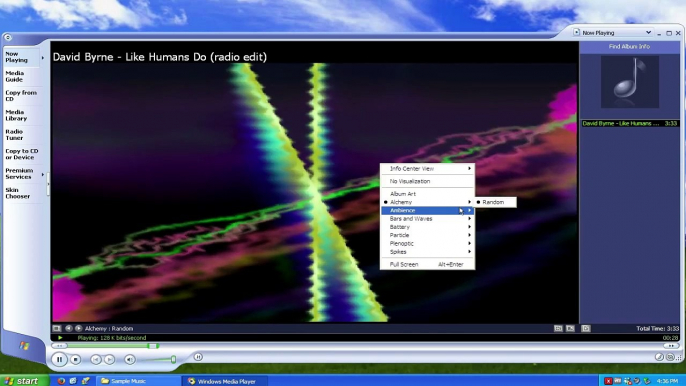 Windows XP ~ Windows Media Player's Transitions.exe :3