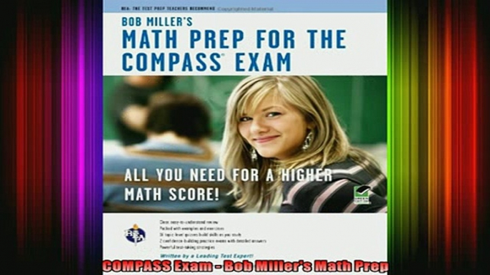 DOWNLOAD FREE Ebooks  COMPASS Exam  Bob Millers Math Prep Full Ebook Online Free