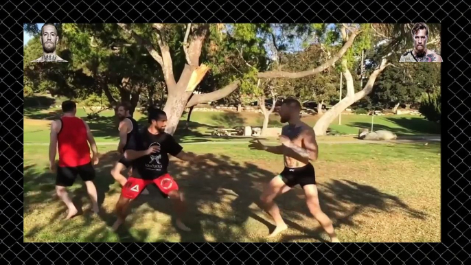 Conor McGregor Training for Rafael dos Anjos And Making Him Scrary