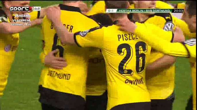 Gonzalo Castro Goal HD - Hertha Berlin 0-1 Borussia Dortmund - 20-04-2016