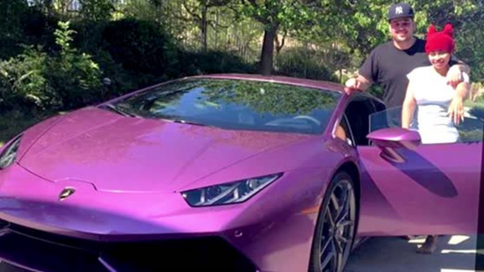 Rob Kardashian Buys Blac Chyna a Purple Lamborghini