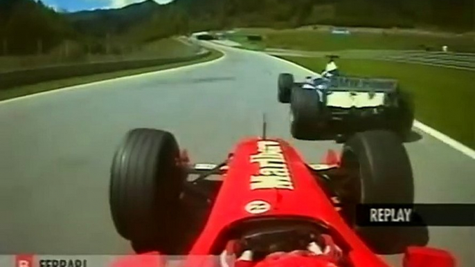 Austria 2001 - Michael Schumacher vs Juan Pablo Montoya