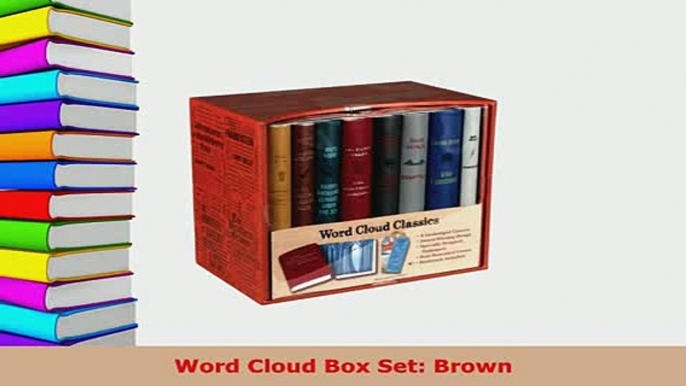 Download  Word Cloud Box Set Brown  Read Online