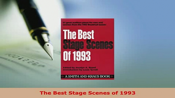 Download  The Best Stage Scenes of 1993  Read Online