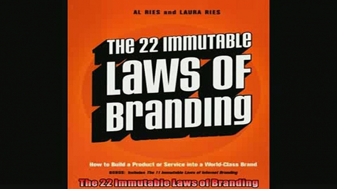 FREE PDF  The 22 Immutable Laws of Branding  BOOK ONLINE