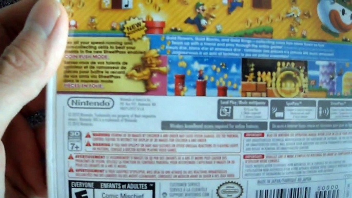 Unboxing New Super mario bros 2 Brothers bros. luigi princess peach 3DS nintendo