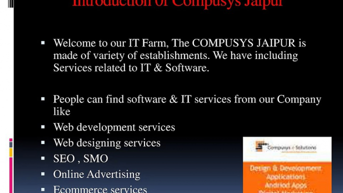 Web Development, Website Design, ecommerce company in Jaipur