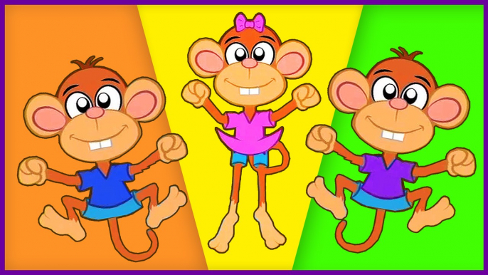 5 Little Monkeys Jumping On The Bed | Classic Nursery Rhyme Sing-along with Lyrics!