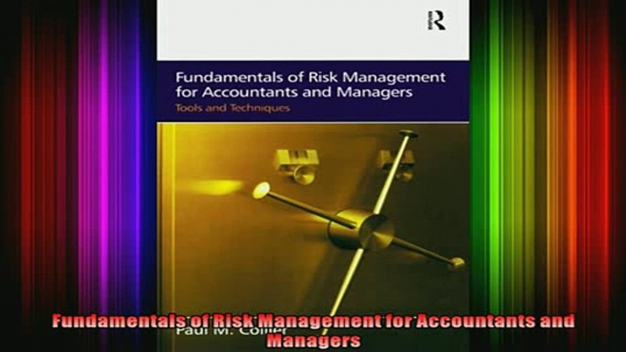 READ book  Fundamentals of Risk Management for Accountants and Managers Full Free