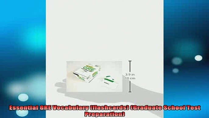 READ book  Essential GRE Vocabulary flashcards Graduate School Test Preparation Full Free