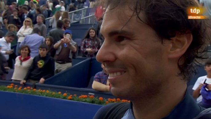 Rafael Nadal On-court interview / SF Barcelona Open 2016