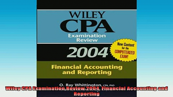 READ book  Wiley CPA Examination Review 2004 Financial Accounting and Reporting Online Free