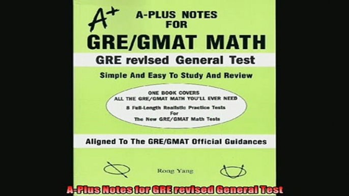 READ book  APlus Notes for GRE revised General Test Full EBook