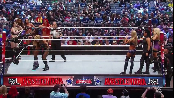 Team Total Divas vs. Team B.A.D. & Blonde  WrestleMania 32 Kickoff