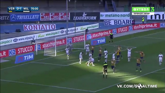 Giampaolo Pazzini Goal HD - Hellas Verona 1-1 AC Milan - 25-04-2016