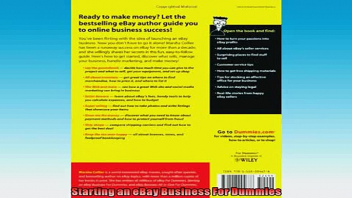 FREE DOWNLOAD  Starting an eBay Business For Dummies  BOOK ONLINE