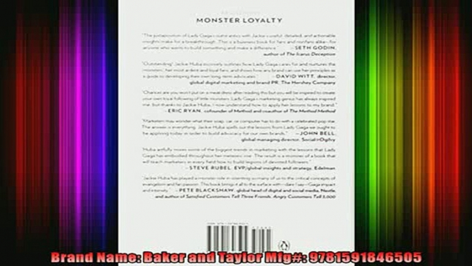 FREE PDF  Monster Loyalty How Lady Gaga Turns Followers into Fanatics READ ONLINE