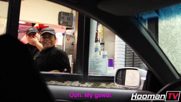 INVISIBLE DRIVER DRIVE THRU PRANK!