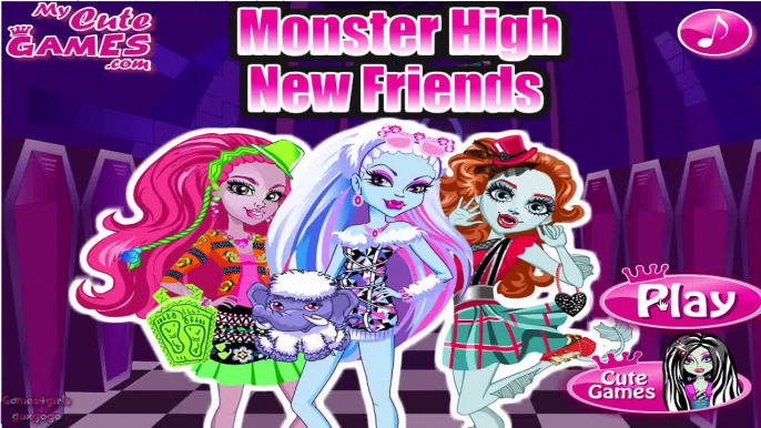 Monster High New Friends - Monster High Abbey Bominable Lorna McNessie Marisol Coxi Dress Up Game