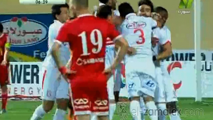 هدف الزمالك الاول| باسم مرسى| الزمالك 1-0 حرس الحدود| الدورى المصرى الممتاز 2015/2016| الاسبوع الخامس و عشرون