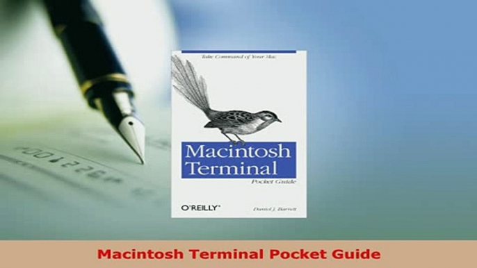 PDF  Macintosh Terminal Pocket Guide Download Online