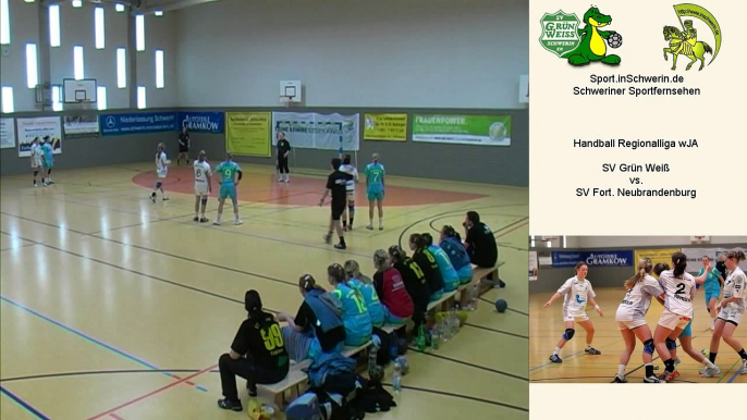 Handball Regionalliga wJA 23:25 (10:14) SV Grün Weiß Schwerin vs. SV Fort. Neubrandenburg