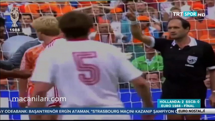 25.06.1988 - UEFA EURO 1988 Final Match CCCP 2-0 Holland - Avrupa Futbol Şampiyonası SSCB 0-2 Hollanda