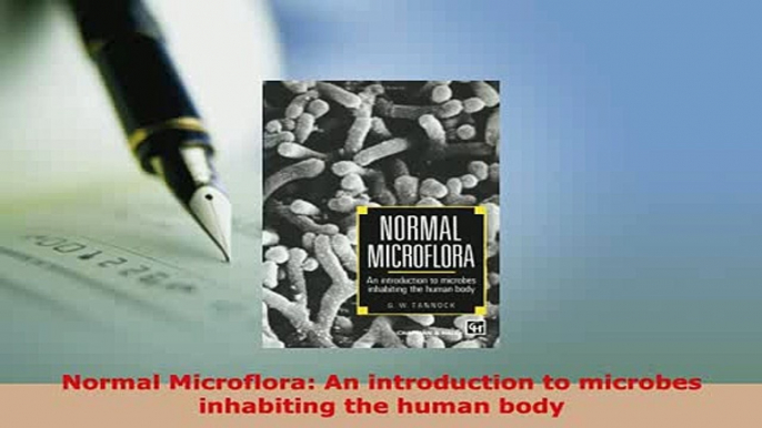 PDF  Normal Microflora An introduction to microbes inhabiting the human body Download Full Ebook