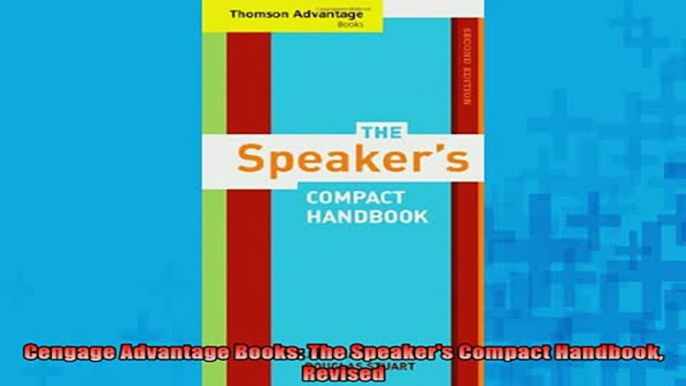 Downlaod Full PDF Free  Cengage Advantage Books The Speakers Compact Handbook Revised Online Free