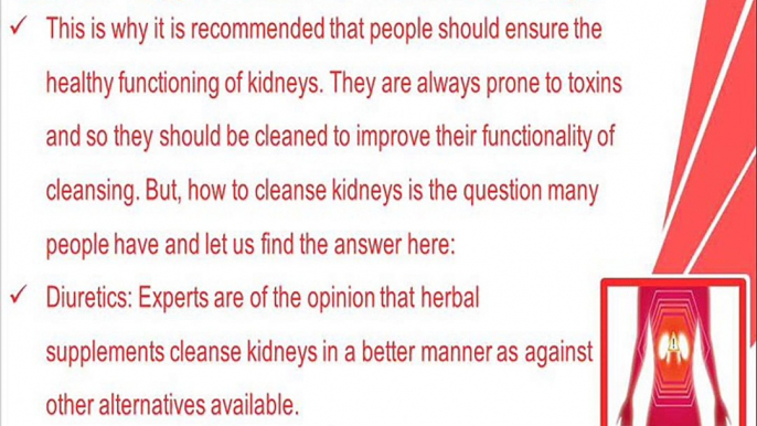 How To Cleanse Kidneys With The Help Of Herbal Supplements Available?