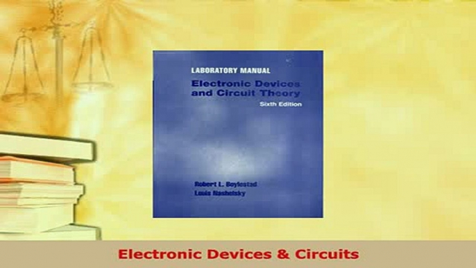 Download  Electronic Devices  Circuits Free Books