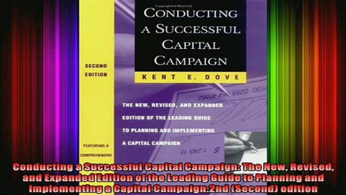 READ book  Conducting a Successful Capital Campaign The New Revised and Expanded Edition of the  FREE BOOOK ONLINE