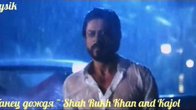 rain dance - Shah Rukh Khan and Kajol