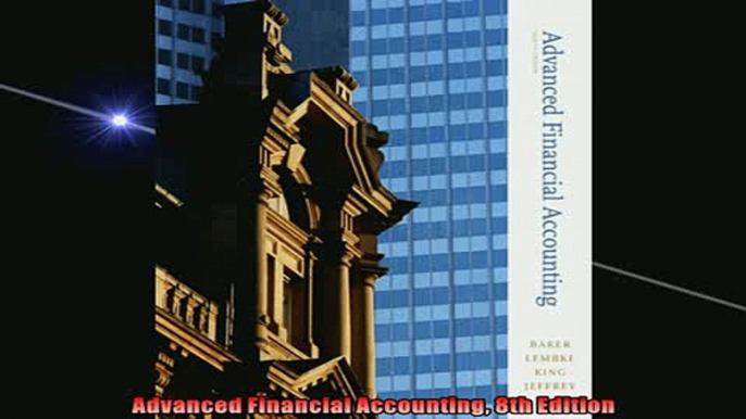 READ THE NEW BOOK   Advanced Financial Accounting 8th Edition  FREE BOOOK ONLINE