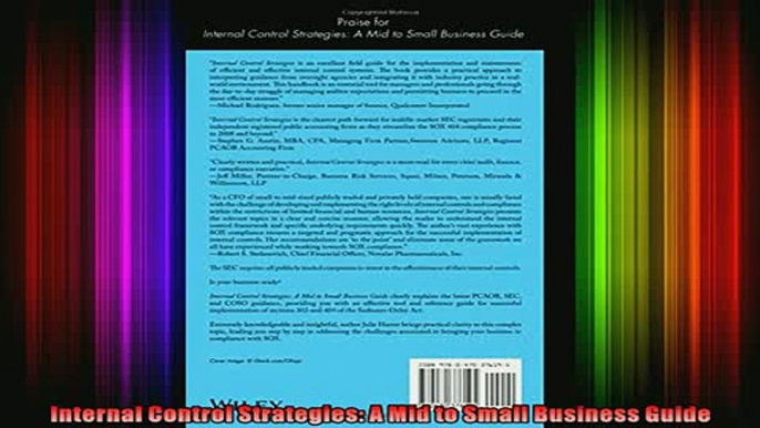 READ book  Internal Control Strategies A Mid to Small Business Guide  FREE BOOOK ONLINE