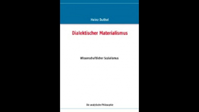 Heinz Duthel, Dialektischer Materialismus