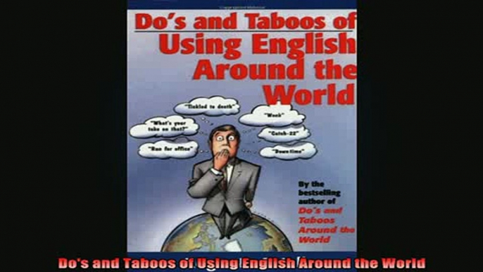 READ book  Dos and Taboos of Using English Around the World Free Online